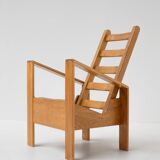 Dutch Modernist Oak Chair, 1980s