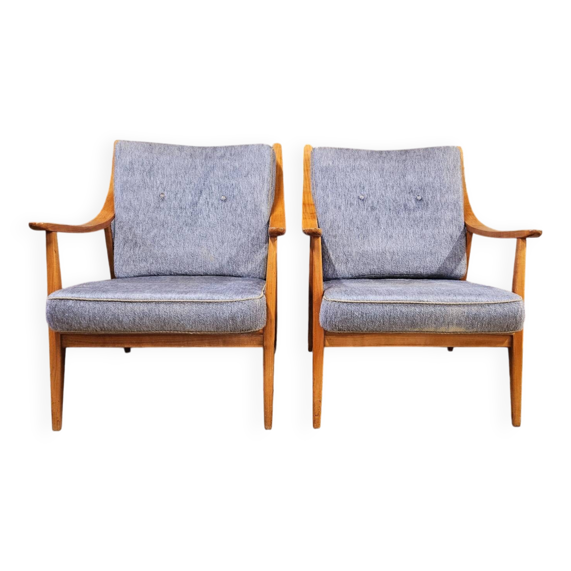 Pair of Scandinavian armchairs, 1960