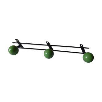 Vintage wall coat rack 3 patères