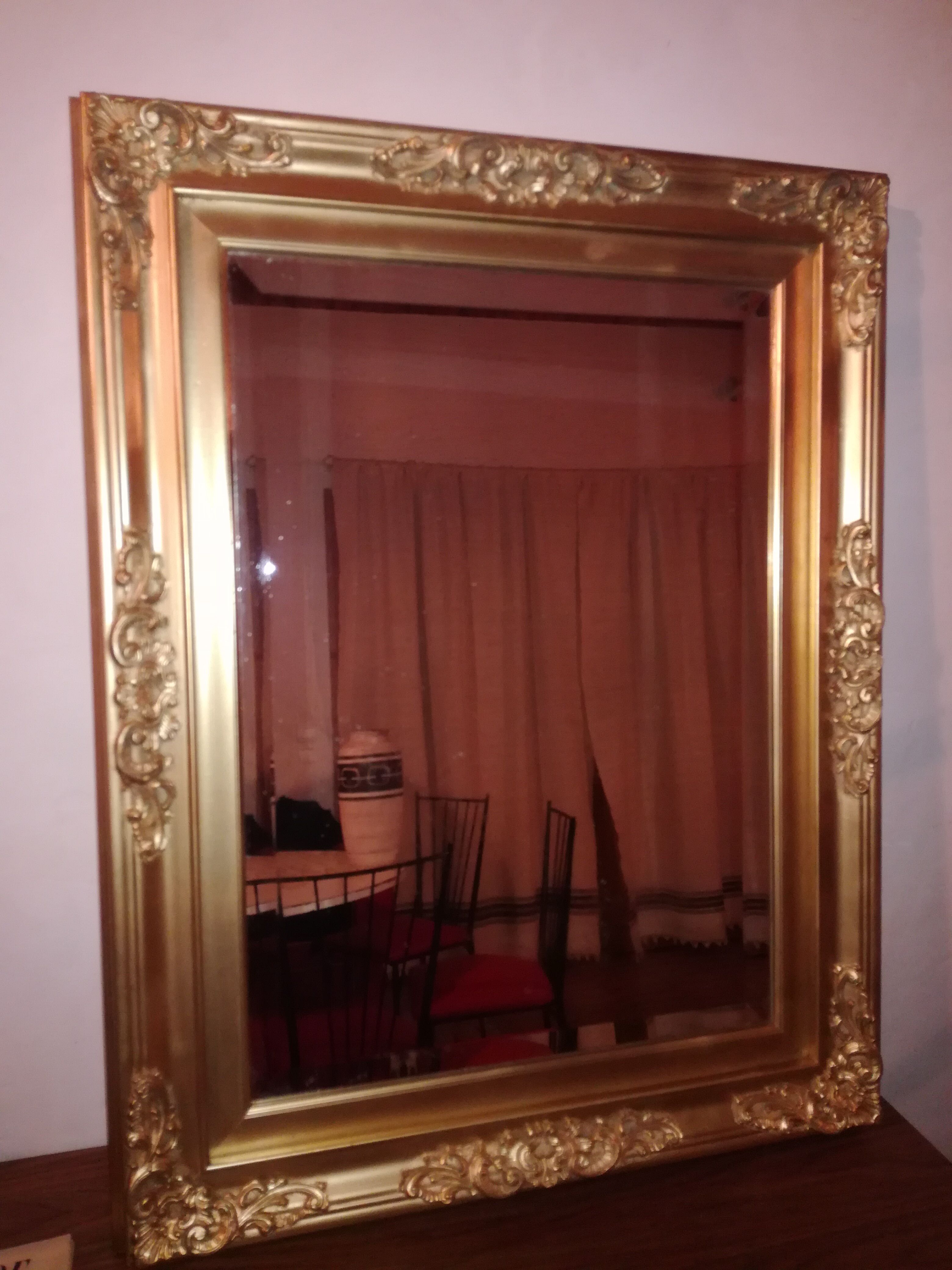 Golden mirror 71x91cm