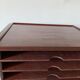 Wooden desk storage