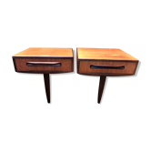 Pair of GPlan night tables in teak 60s