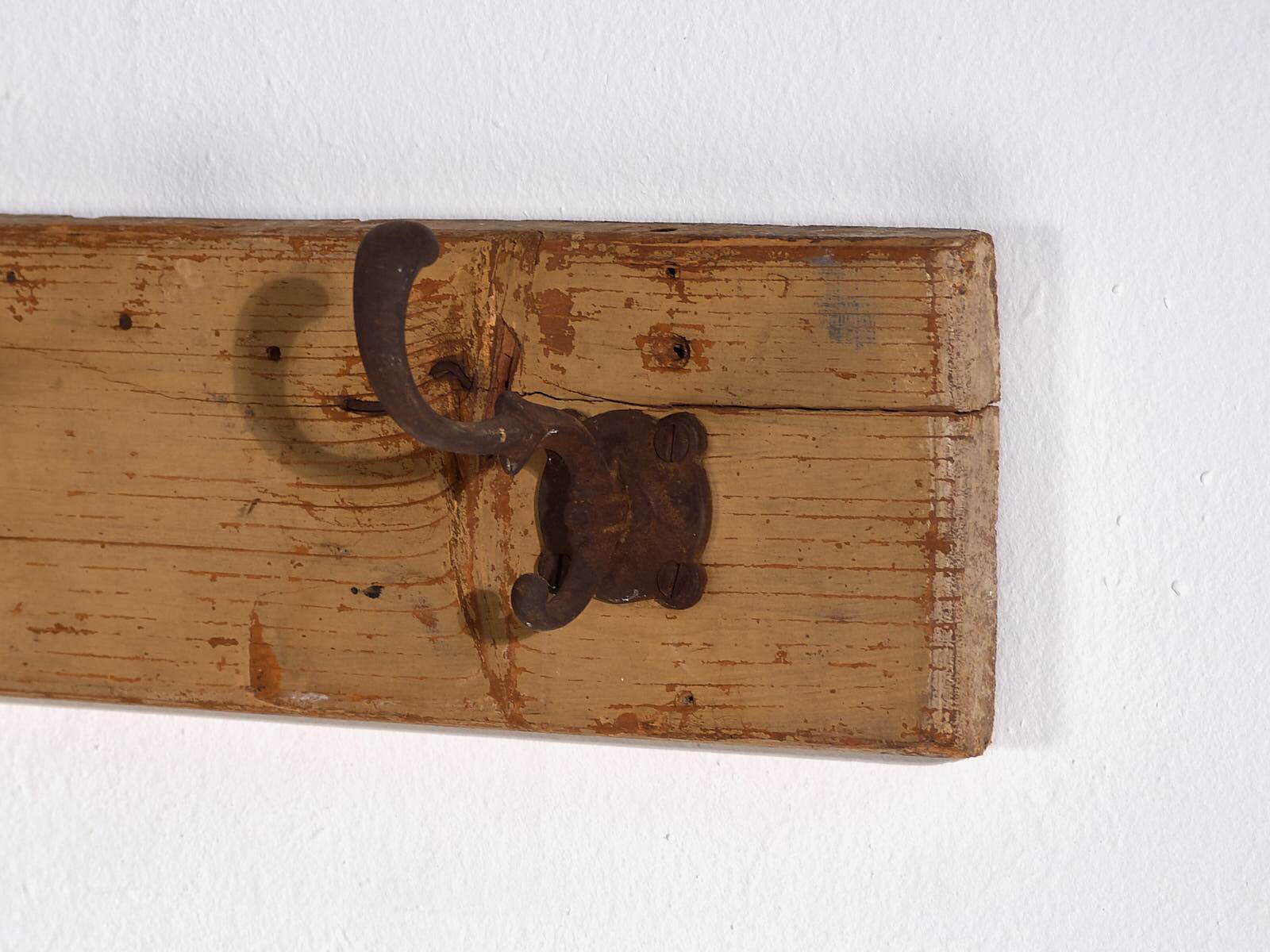 Antique solid wood coat rack (c.1920) #45