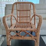 Rattan armchair for children