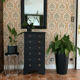 Vintage curved chest of drawers in a reinterpreted Louis XV style