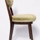 Heart-shaped mid-century chair in green velvet New Waves, Europe, 1960s