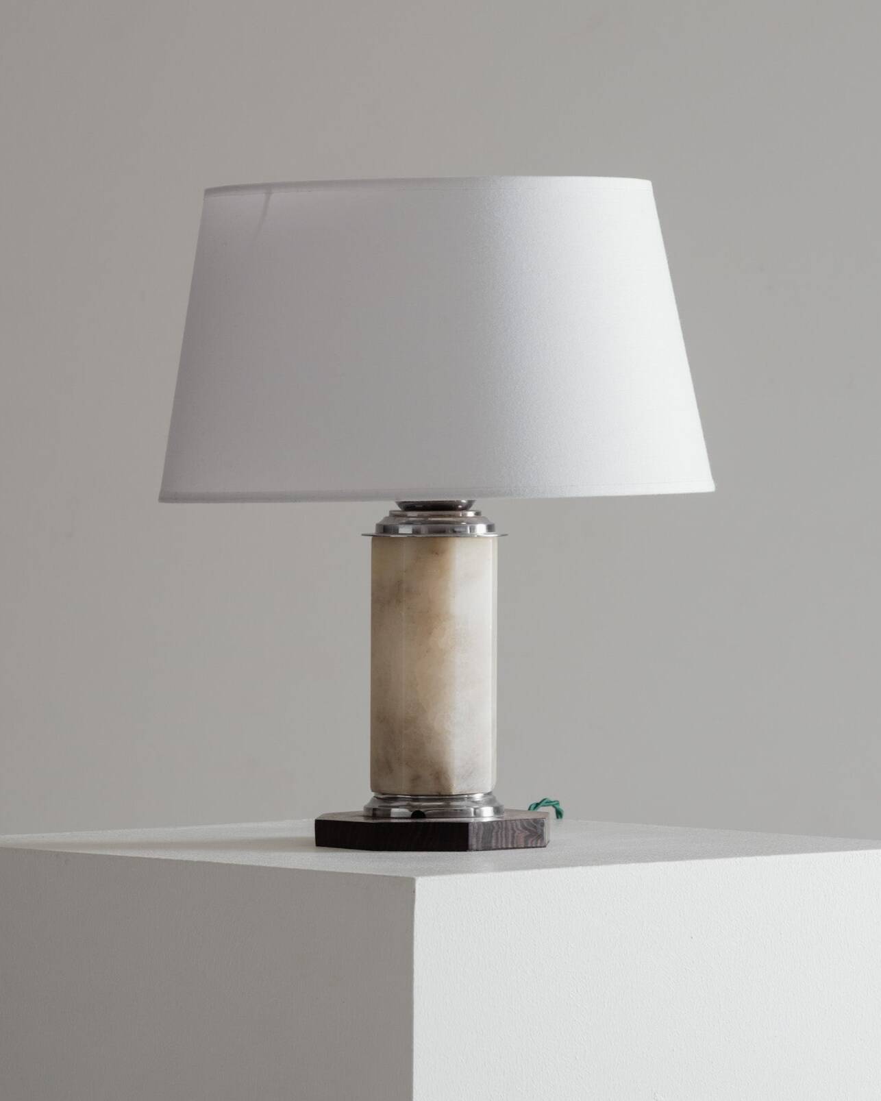 ART DECO ALABASTER LAMP, 1930s