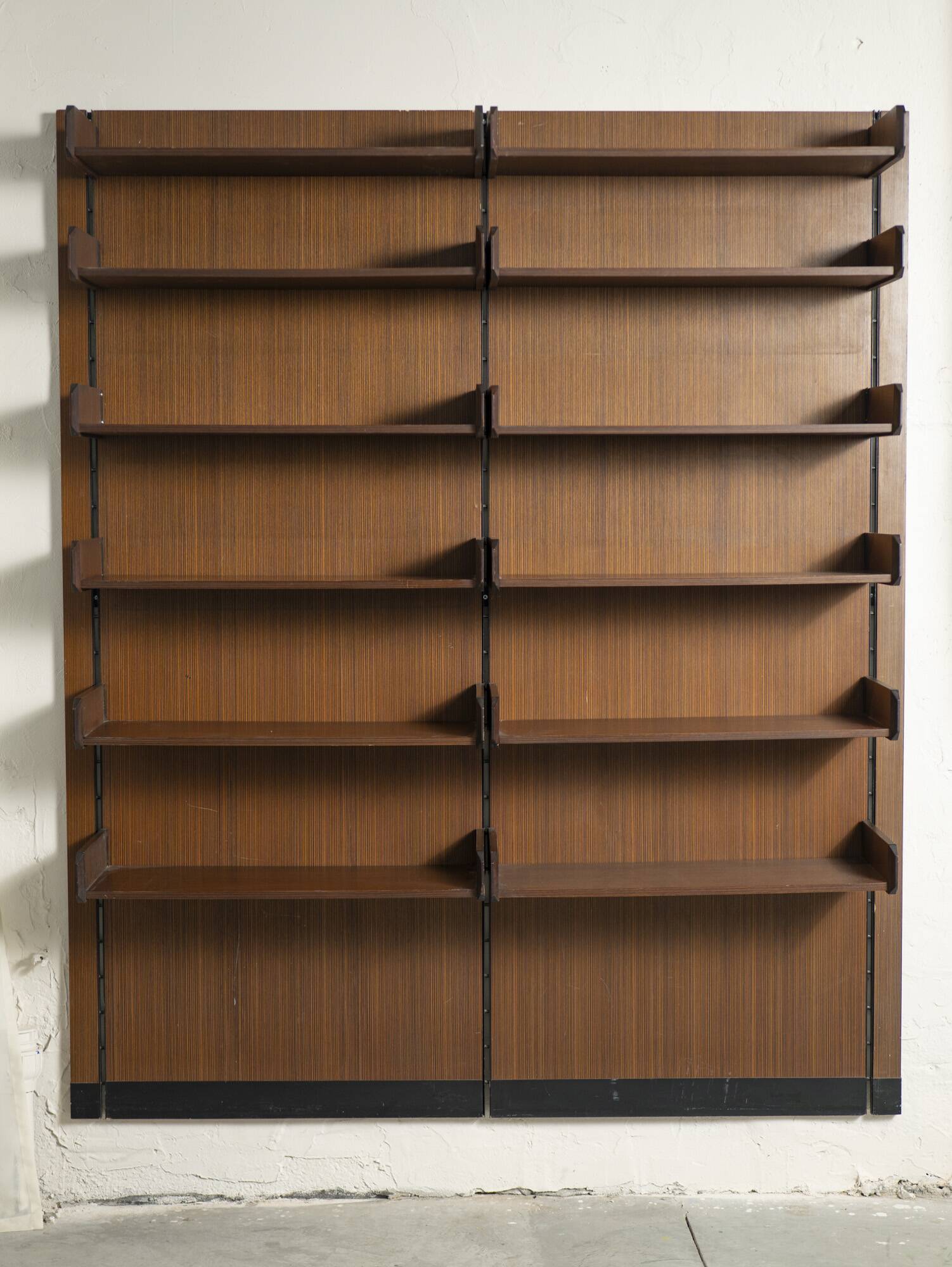 Unité murale en teck, Italie, années 1960