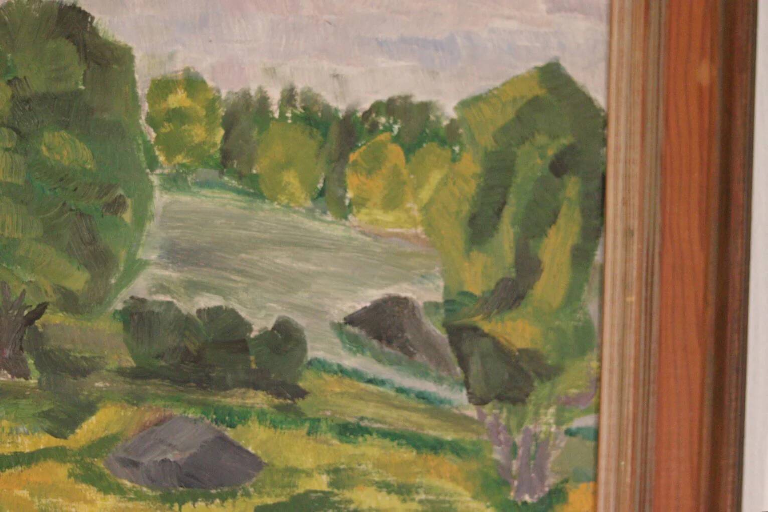 Original Swedish Oil on Panel – “Trees” by Gunnar Wärn – Signed