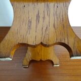 Vintage brutalist wooden stool