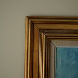 Oil painting by Jørgen Sejersen, Mid-century Modernism, 1960s