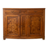 Buffet bas vintage en bois massif