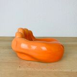 Empty hand pocket ceramic orange XXL