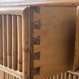 Vintage bamboo sideboard, Italy 1970