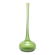 Green glass narrow-necked vase by Claude Morin, circa 1970