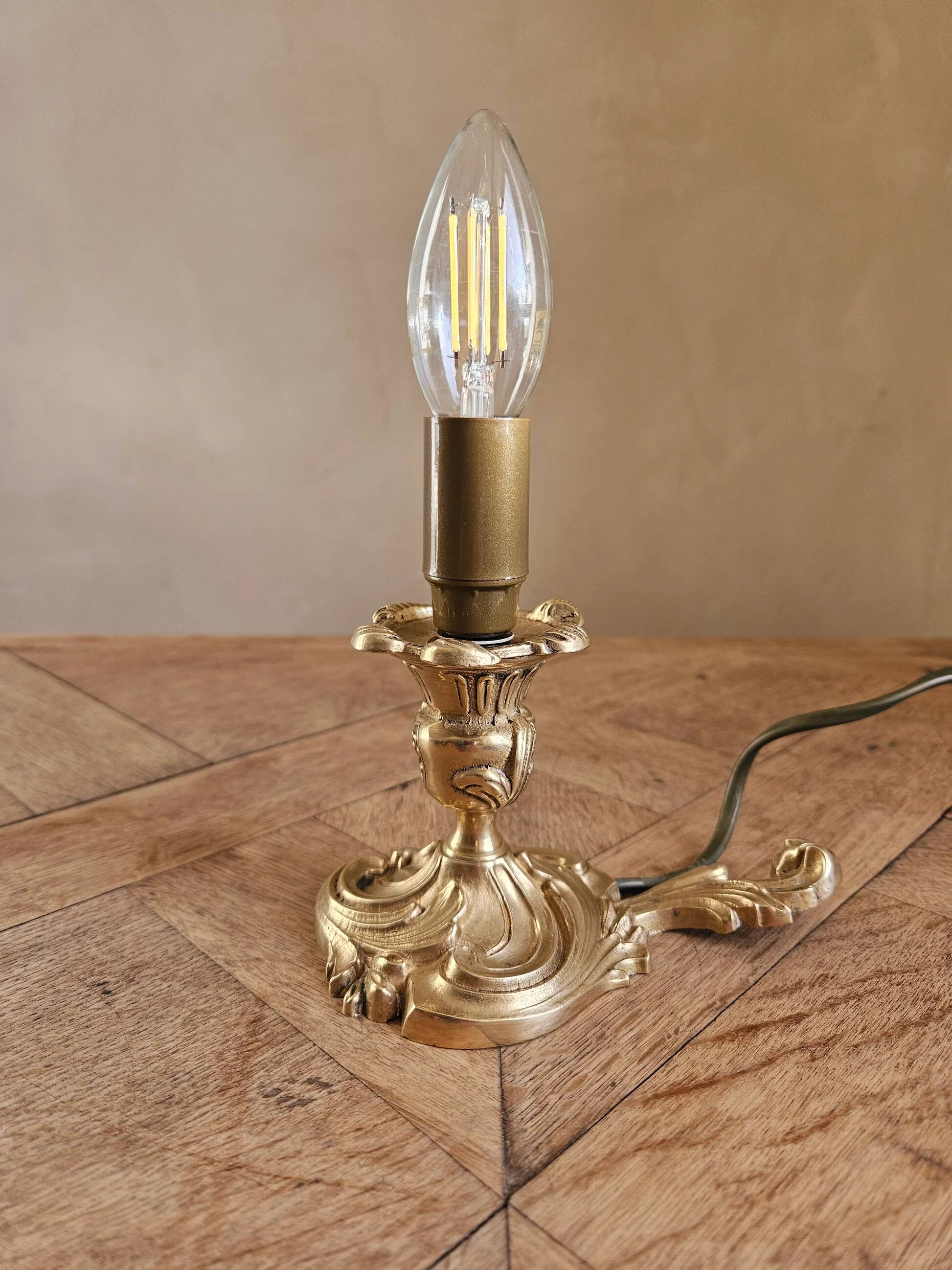 Vintage candle lamp