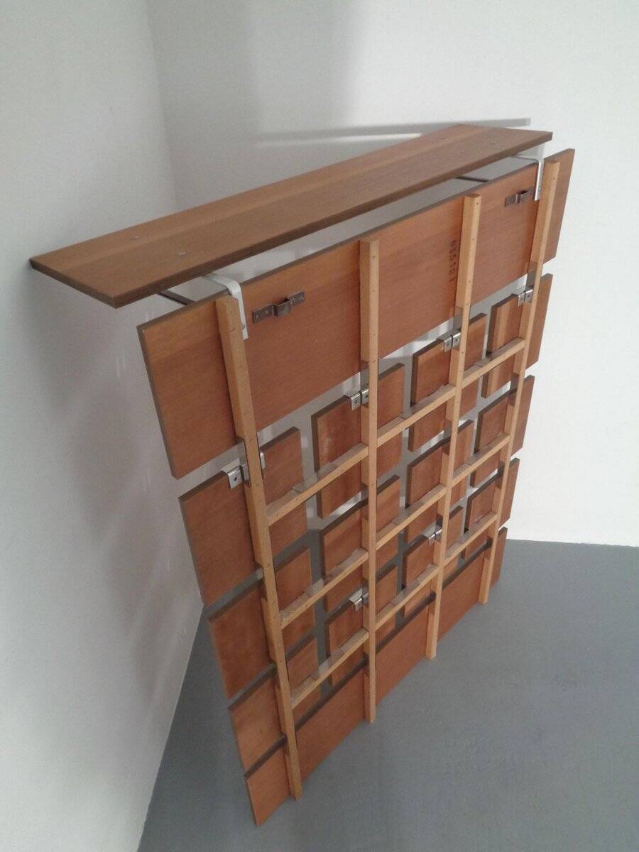 Mid-Century Wardrobe with Hat and Coat Rack, 1960s