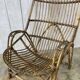 Grand fauteuil en rotin vintage