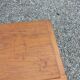 Vintage 1950s oak chest with compass feet