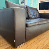 Bo concept chocolate leather 3-seater sofa, very good condition
