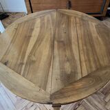 Directoire half-moon walnut dining table