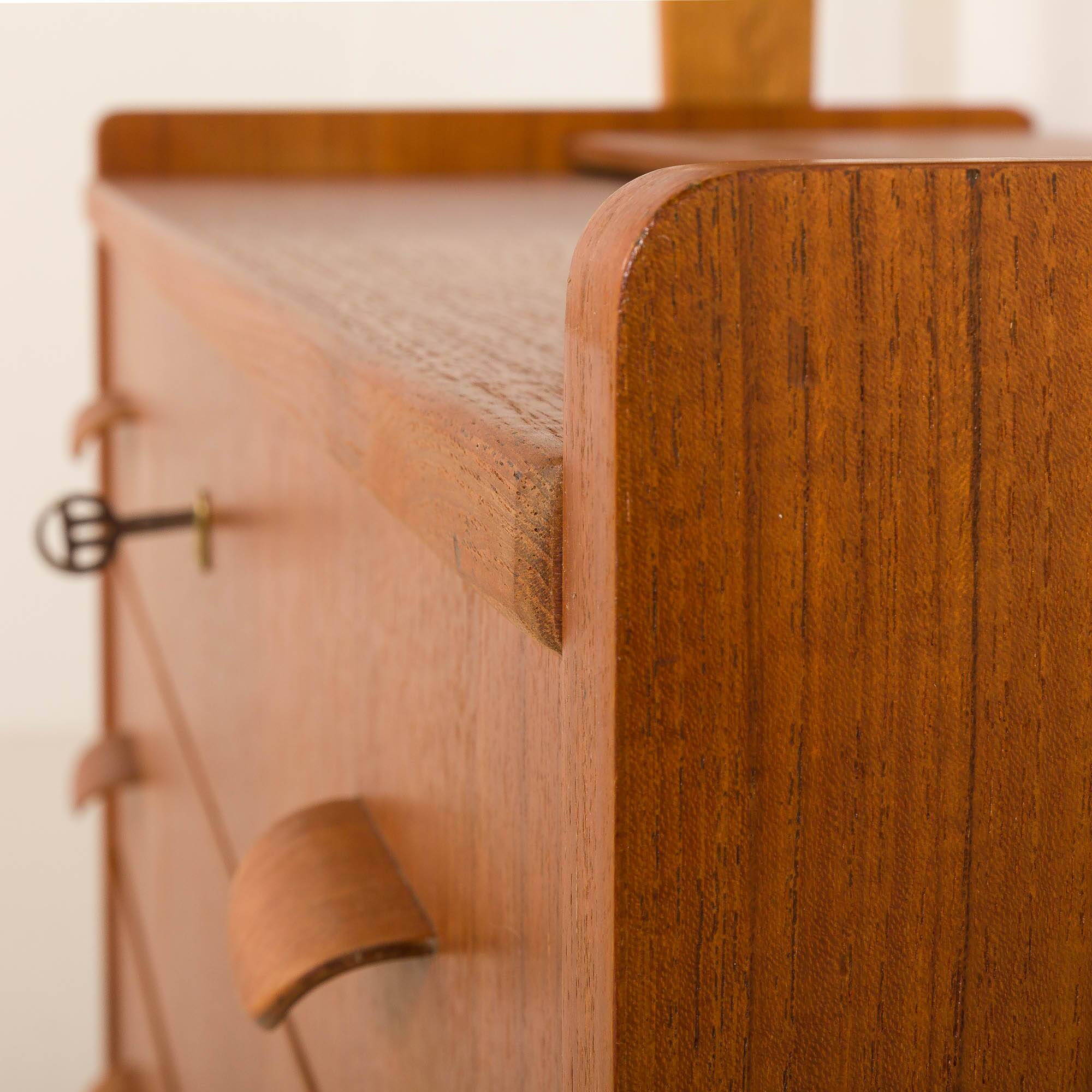 Danish teak secretire with hidden vanity attr. to Poul Volther, 1960s