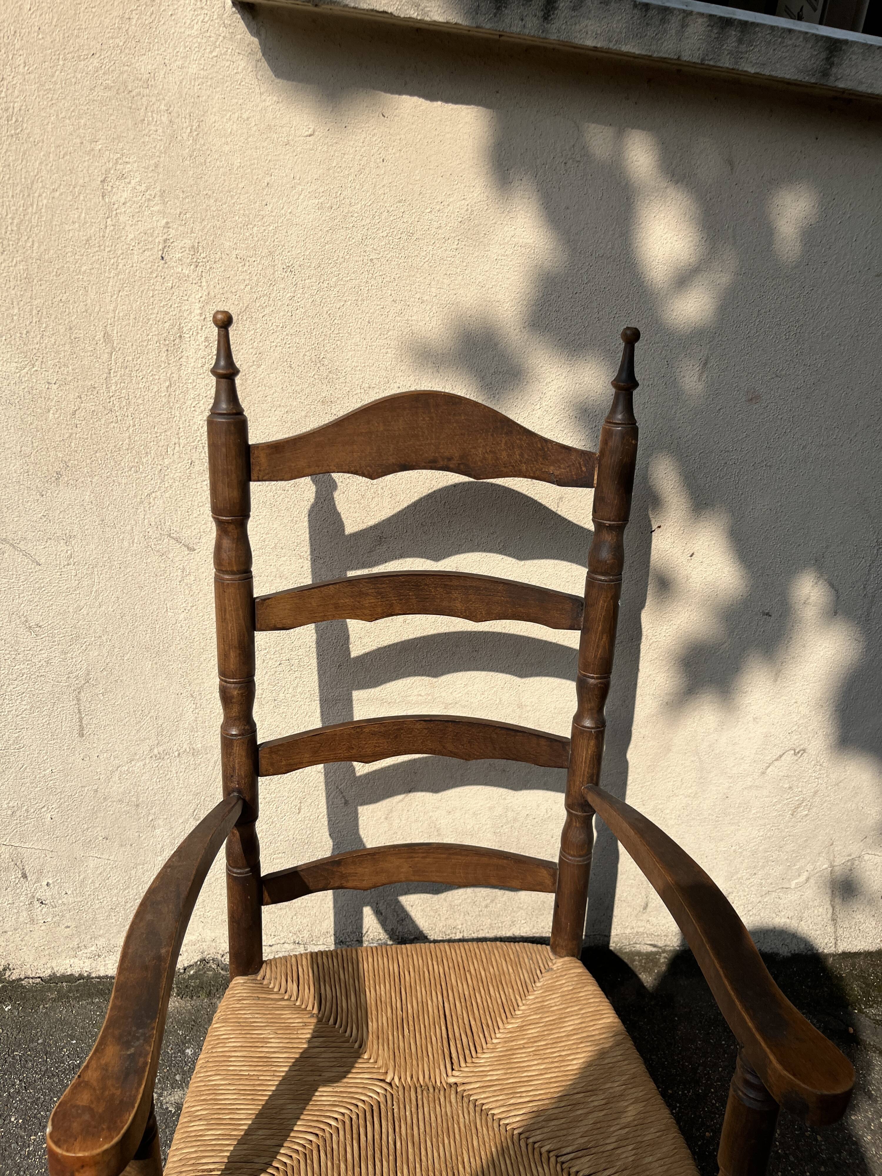 Wooden rocking chair