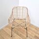 Chaise design en osier