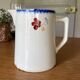 Old earthenware pitcher Digoin Sarreguemines Mary Lou