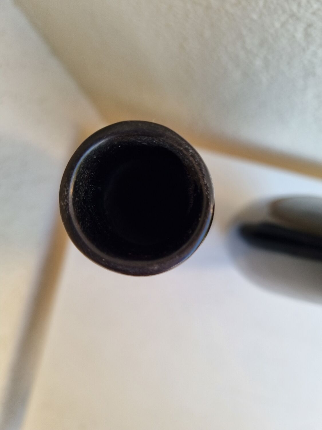 Black lacquered vases