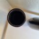 Black lacquered vases
