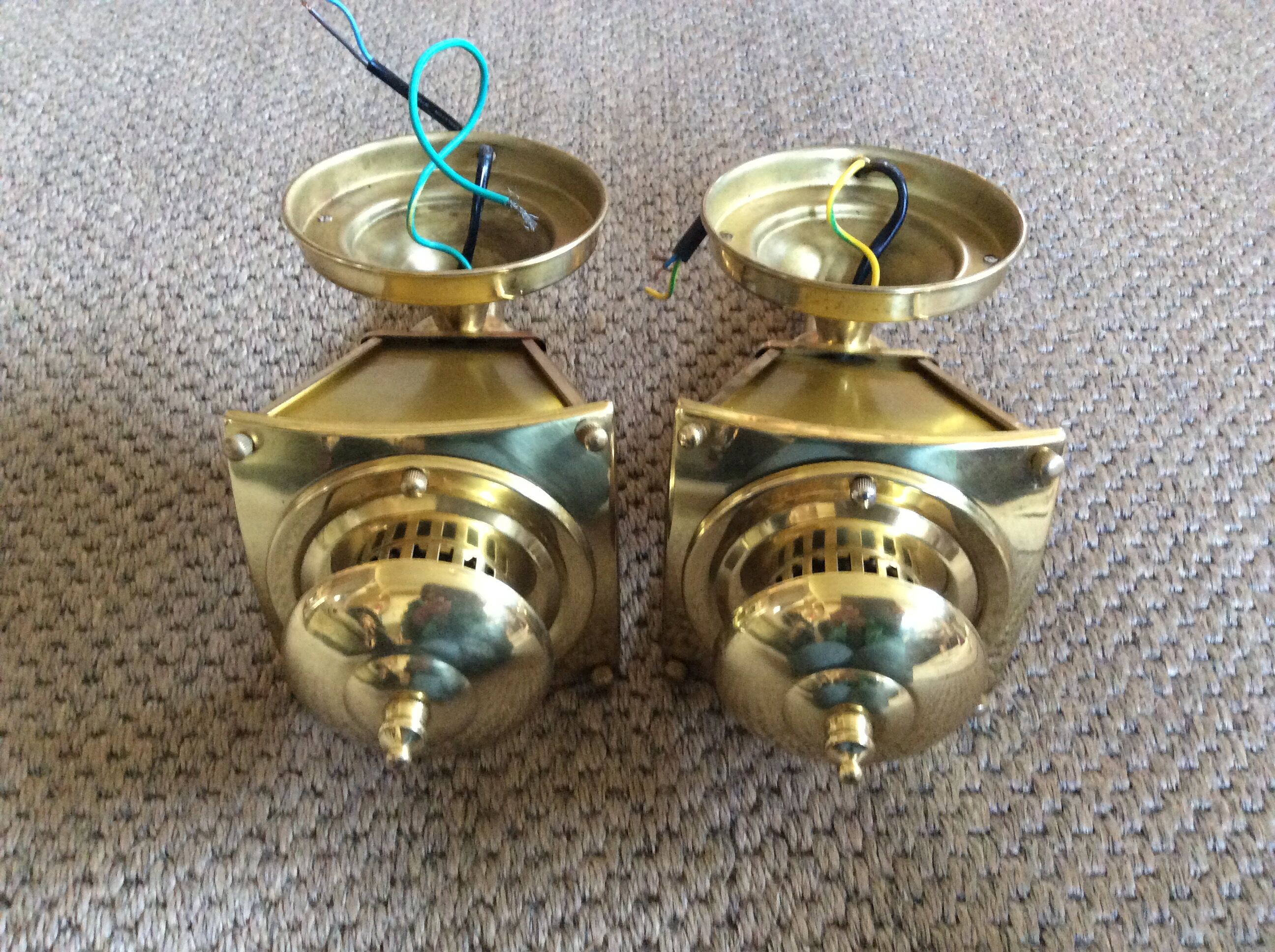 Pair of lantern sconces