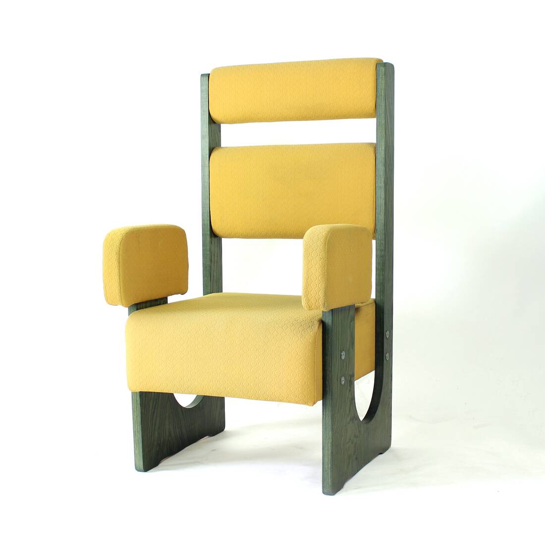 Fauteuil trône haut unique, Tchécoslovaquie 1980