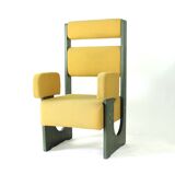 Fauteuil trône haut unique, Tchécoslovaquie 1980