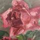 Peinture aux roses vintage