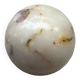 Sphère en marbre blanc