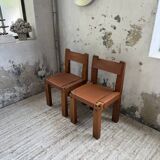 Paire de chaises Pierre Chapo S11