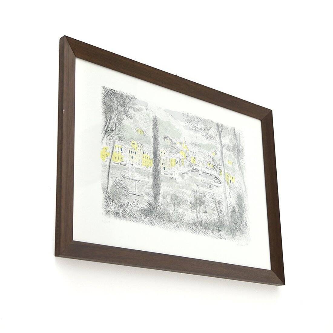 Michele Cascella, Portofino, 1960s, lithograph