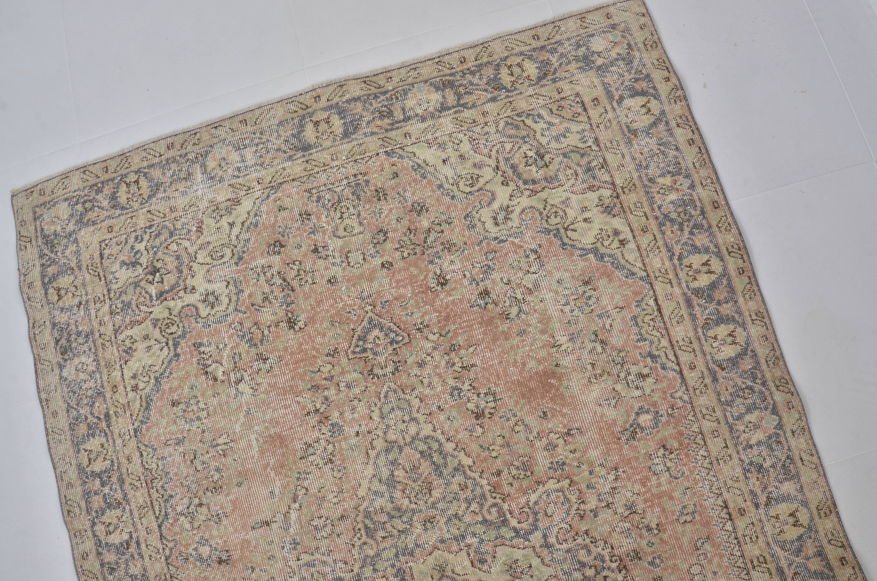 Oushak Vintage Floor Wool Rug sku1350
