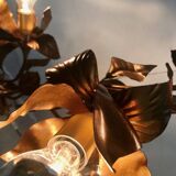 Gilded metal Florentine table or floor lamp by Hans Kögl, 1960s