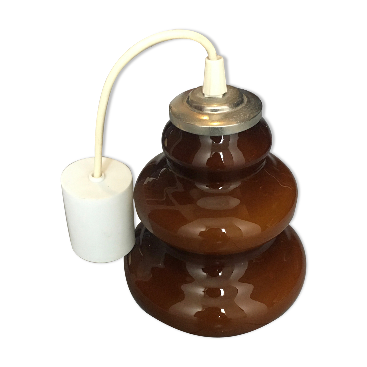 Vintage opaline suspension