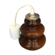 Vintage opaline suspension