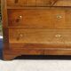 Louis Philippe chest of drawers in solid walnut