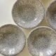 Set of 8 hollow plates in Italian speckled ceramic