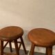 Paire de tabourets vintage