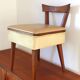 Chaise coffre travailleuse vintage années 50