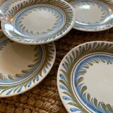 6 vintage Ceramic Roger Capron plates