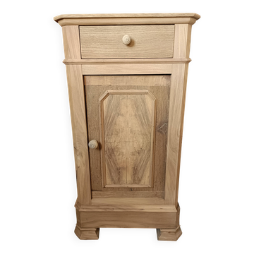 Renovated oak bedside table