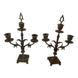 Bronze candlesticks