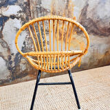 Rattan armchair for children
